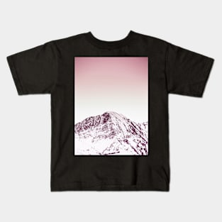 Mountain print, Nature, Landscape, Scandinavian, Nordic, Fashion print, Scandinavian art, Modern art, Wall art, Print, Minimalistic, Modern Kids T-Shirt